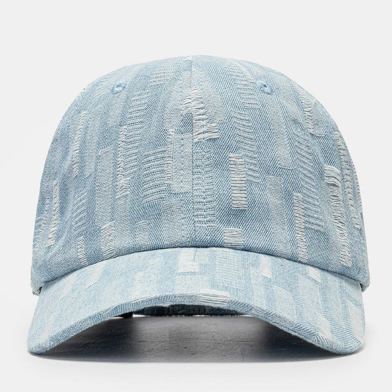 Unisex Tvättad Denim Hål Justerbar Retro Solskydd Baseballkeps