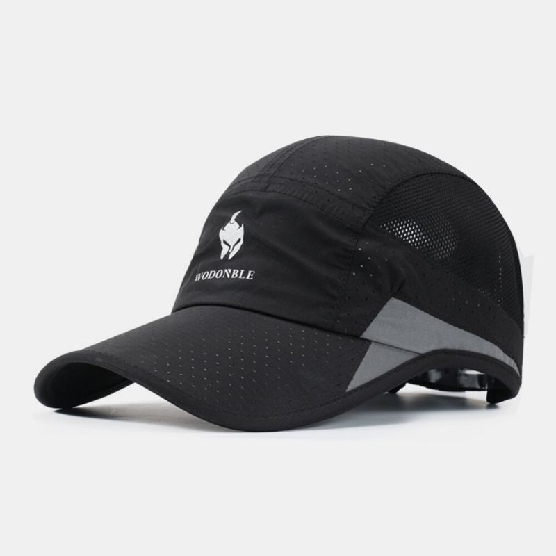 Unisex Ultratunn Snabbtorkande Mesh-hatt Andas Hopfällbar Utomhussportvisir Baseballhatt Solhatt