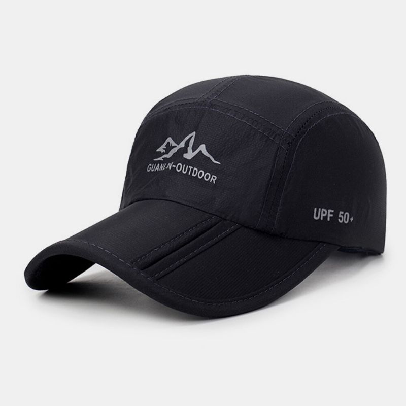 Unisex Uv-skydd Snabbtorkande Andningsbar Hopfällbar Utomhussportvisir Baseballhatt