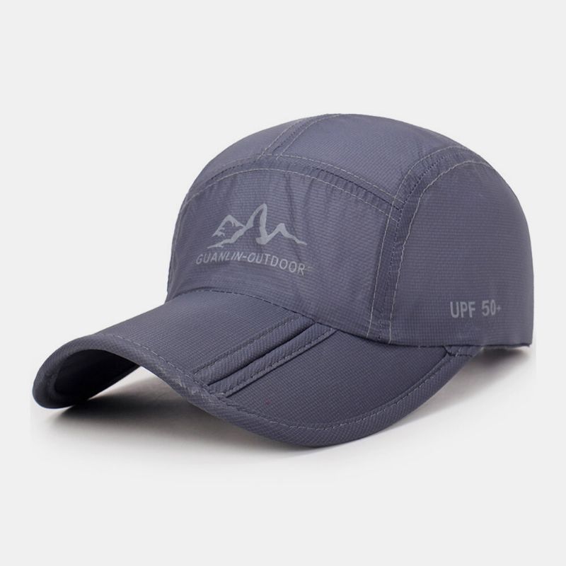 Unisex Uv-skydd Snabbtorkande Andningsbar Hopfällbar Utomhussportvisir Baseballhatt