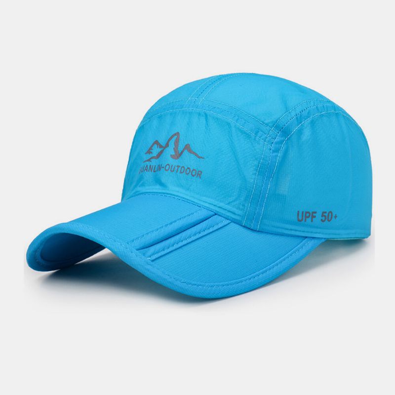 Unisex Uv-skydd Snabbtorkande Andningsbar Hopfällbar Utomhussportvisir Baseballhatt