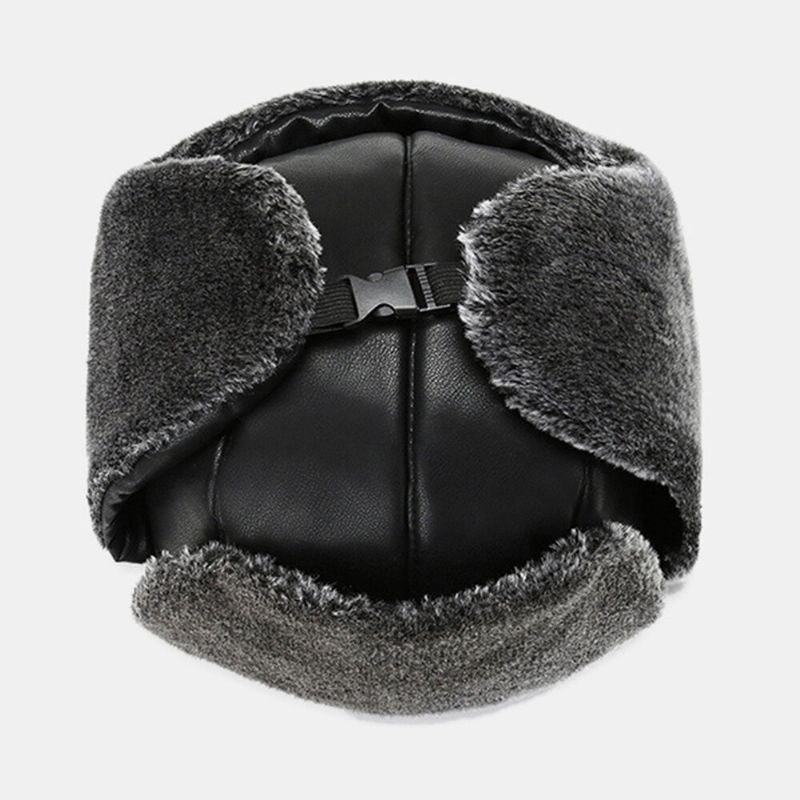 Unisex Vinter Thicken Warm Trapper Hat Avtagbar Mask Gardin Utomhus Vindtät Hörselskydd Rysk Hatt Ushanka Hatt