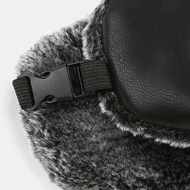 Unisex Vinter Thicken Warm Trapper Hat Avtagbar Mask Gardin Utomhus Vindtät Hörselskydd Rysk Hatt Ushanka Hatt