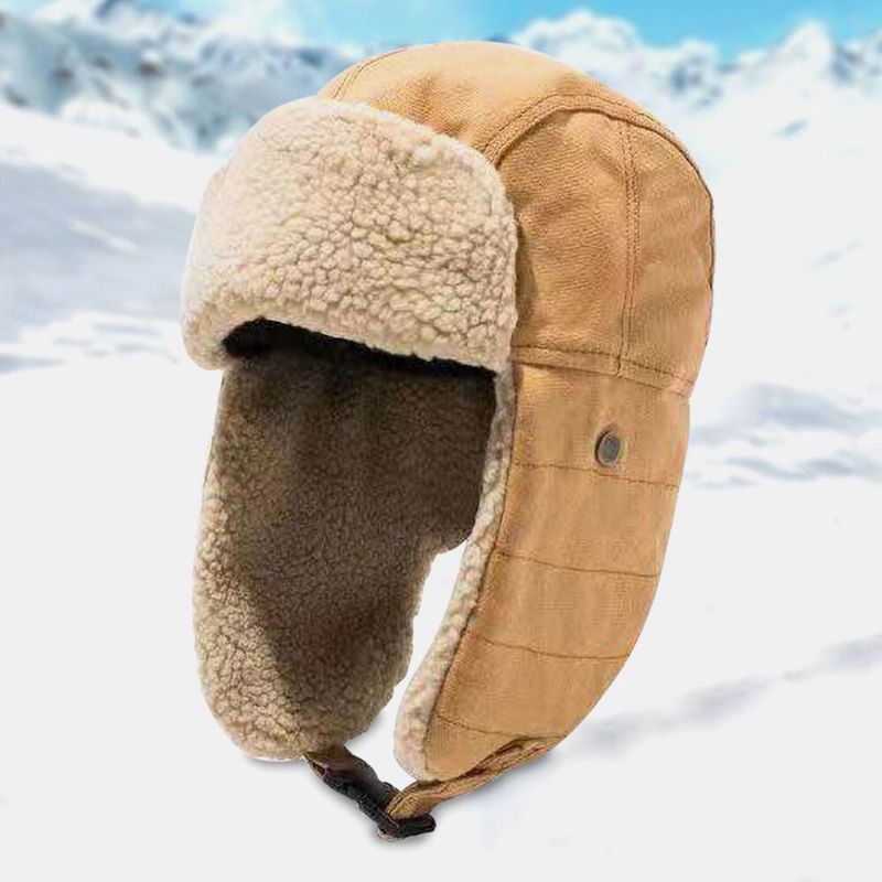 Unisex Vinter Varmt Öronskydd Trapper Hat Utomhus Casual Vindtätt Cool Skydd Rysk Hat Ushanka Hatt