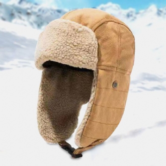 Unisex Vinter Varmt Öronskydd Trapper Hat Utomhus Casual Vindtätt Cool Skydd Rysk Hat Ushanka Hatt