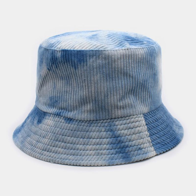 Unsiex Dubbelsidig Manchester Och Bomull Varm Mjuk Utomhus Casual All-match Bucket Hat