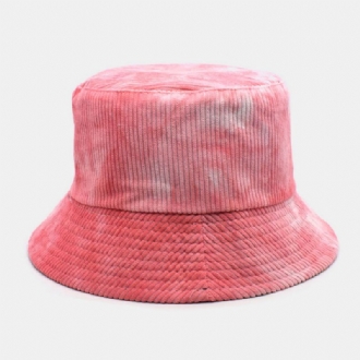 Unsiex Dubbelsidig Manchester Och Bomull Varm Mjuk Utomhus Casual All-match Bucket Hat