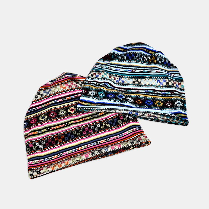 Vinter Bomull Multi-purpose Blomma Print Casual Beanie