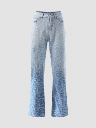 Icon Ombre Print Bomullsjeans