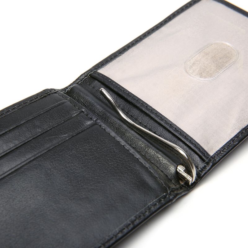 Män Slim Bifold Rfid Blockeringsplånböcker Retro Casual Äkta Läder Kort Kortplats För Flera Kort Korthållare Pengaklämma