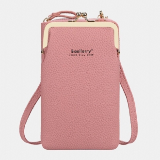 Baellerry Dam Lychee-mönster 6 Kortplatser 65 Tums Telefonväska Crossbody-väska