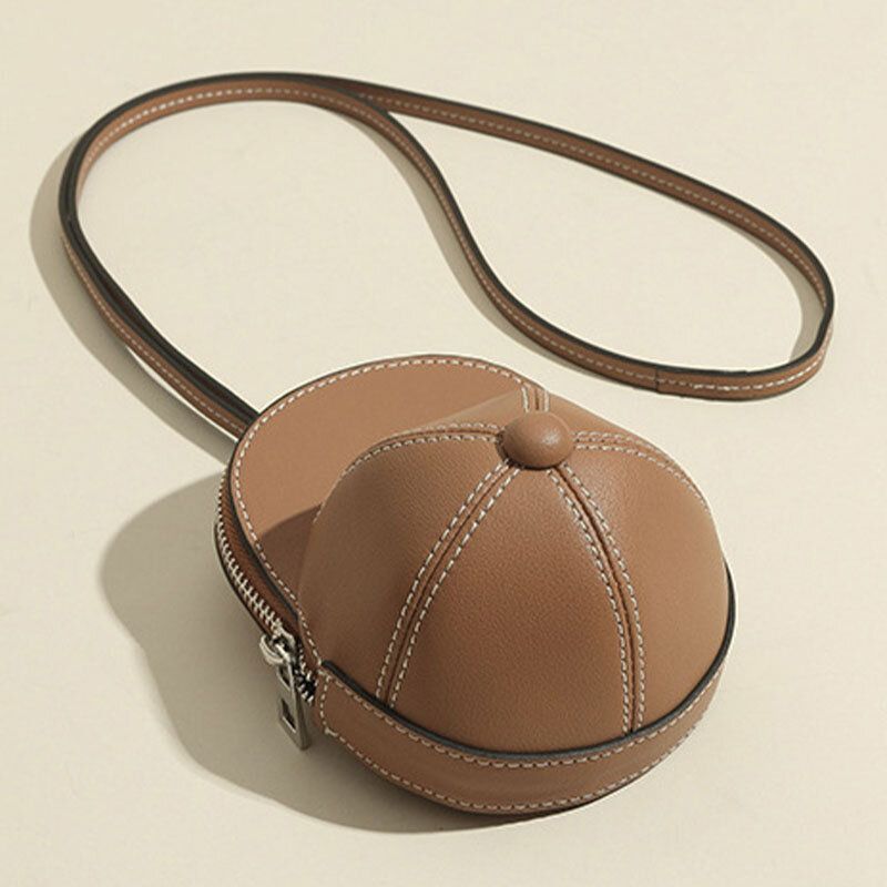 Baseballhatt I Konstläder För Kvinnor Form Causl Creative Axelväska Crossbody-väska