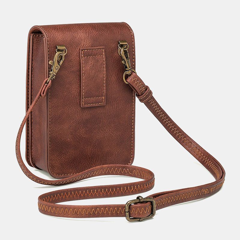 Dam Avtagbar Axelrem Hårdvara Nit Dekor Ormmönster Flik Magnetlås Design Crossbody-väska Midjeväska