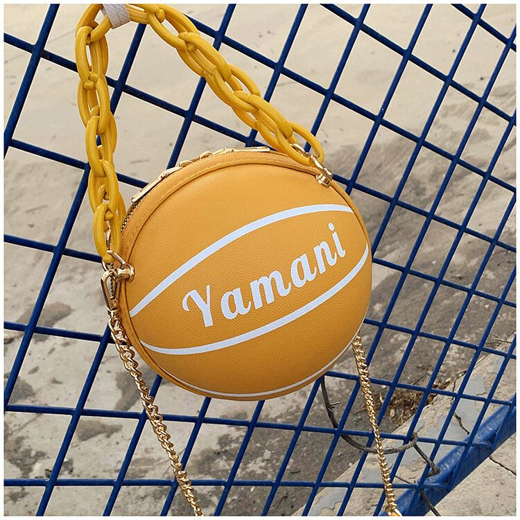 Dam Basket Fotboll Kedjor Handväska Crossbody Bag Axelväska