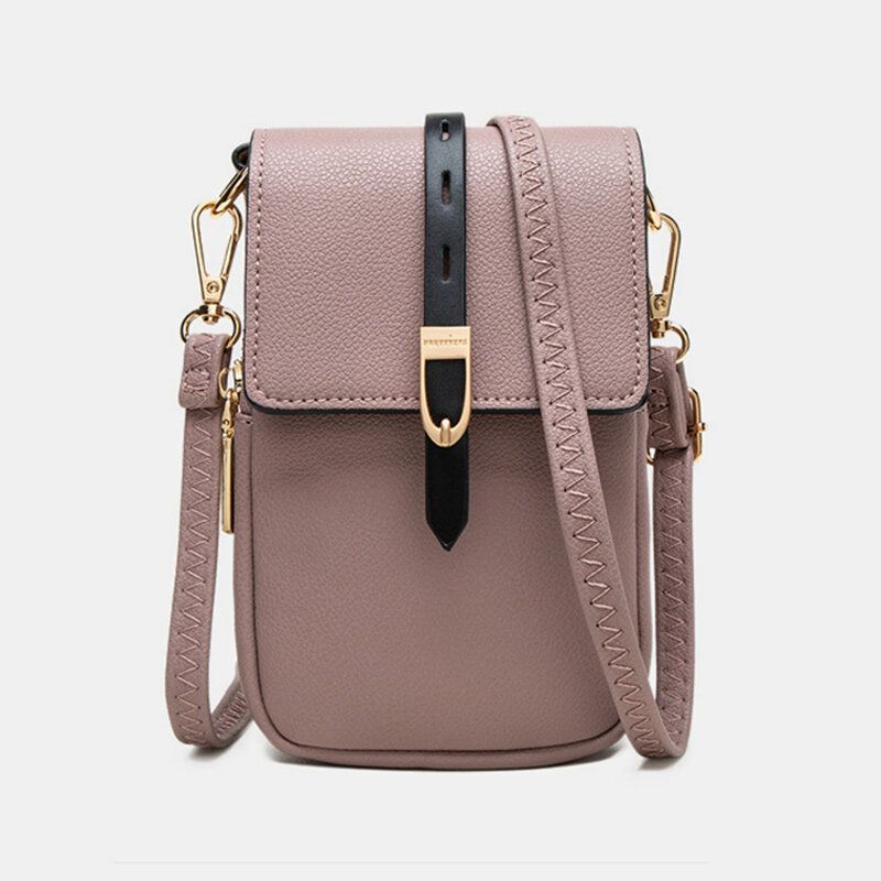 Dam Casual Patchwork 63 Tums Telefonväska Crossbody-väska