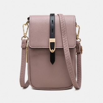 Dam Casual Patchwork 63 Tums Telefonväska Crossbody-väska