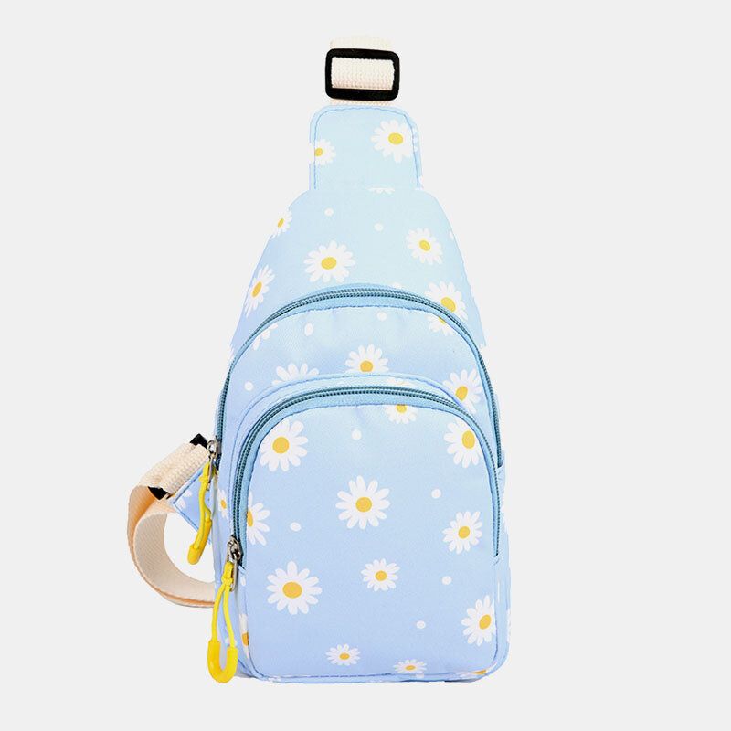 Dam Daisy Printed Casual Chest Bag Crossbody Bag