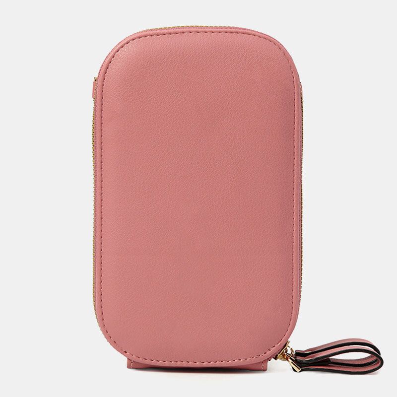 Dam Oval Enfärgad Casual Telefonväska Crossbody-väskor Axelväska Clutchväskor