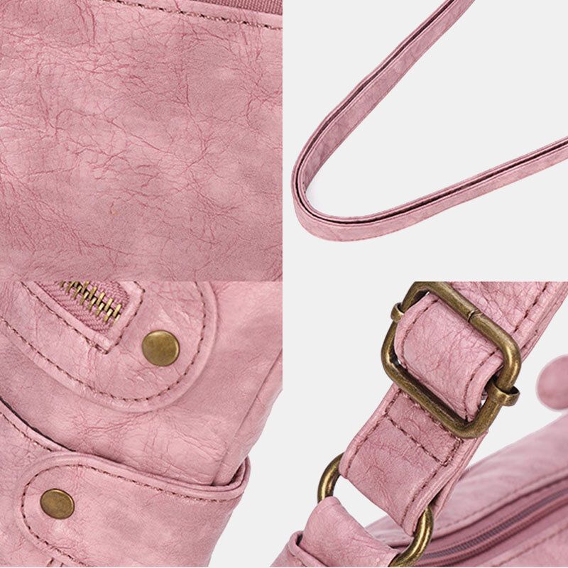 Dam Vattentät Multi-pocket Anti-stöld Crossbody Bag Axelväska