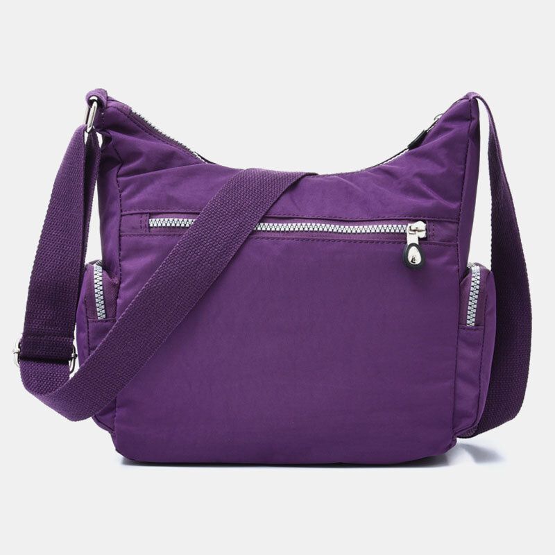 Dam Vattentät Multi-pocket Solid Casual Crossbody Bag Axelväska