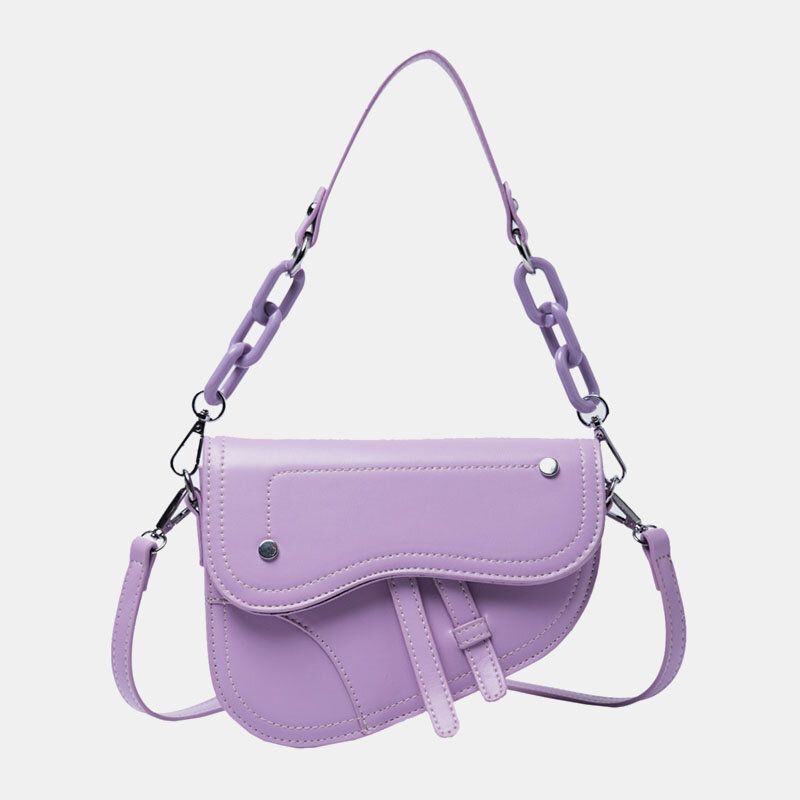 Damkedjor Hasp Sadelväska Crossbody Bag Axelväska