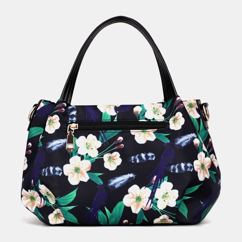 Dammode Blomsterhandväska Tryckt Crossbody-väska