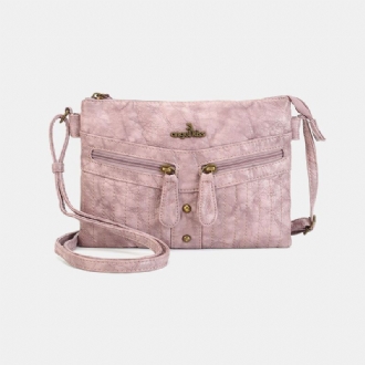 Damvattentät Hårdvara Multi-pocket Anti-stöld Crossbody Bag Axelväska