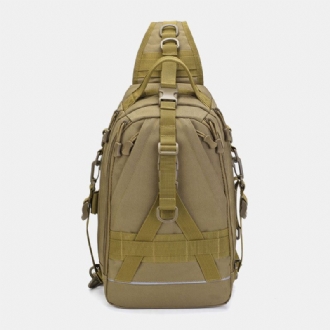 Herr Oxford Camo Multifunktion Vattentät Utomhussport Ridning Taktisk Axelväska Crossbody-väska Bröstväska