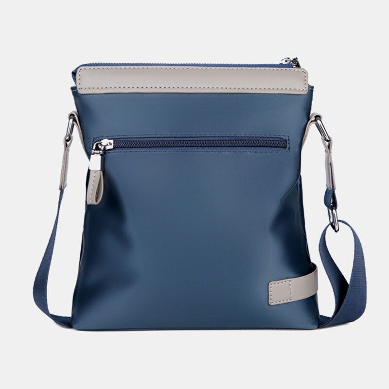 Herr Oxford Waterproof Patchwork Business Crossbody Bag Axelväska