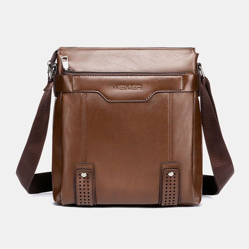 Herr Stor Kapacitet Crossbody-väskor Med Flera Fickor Casual Slitstark 65 Tums Telefonväska Messenger Bag Axelväska