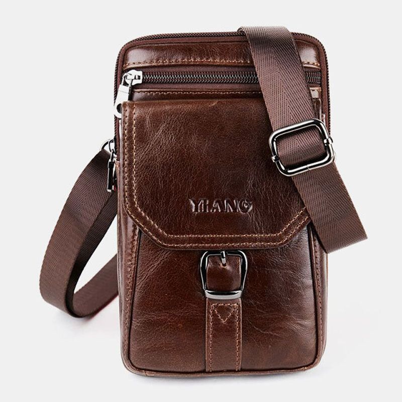 Herr Vintage Axelväska Crossbody Bag Midjeväska Telefonväska