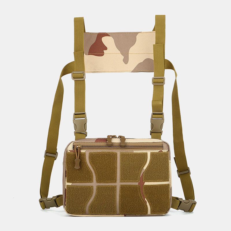 Herrväst Tactical Chest Bag Casual Crossbody-väska