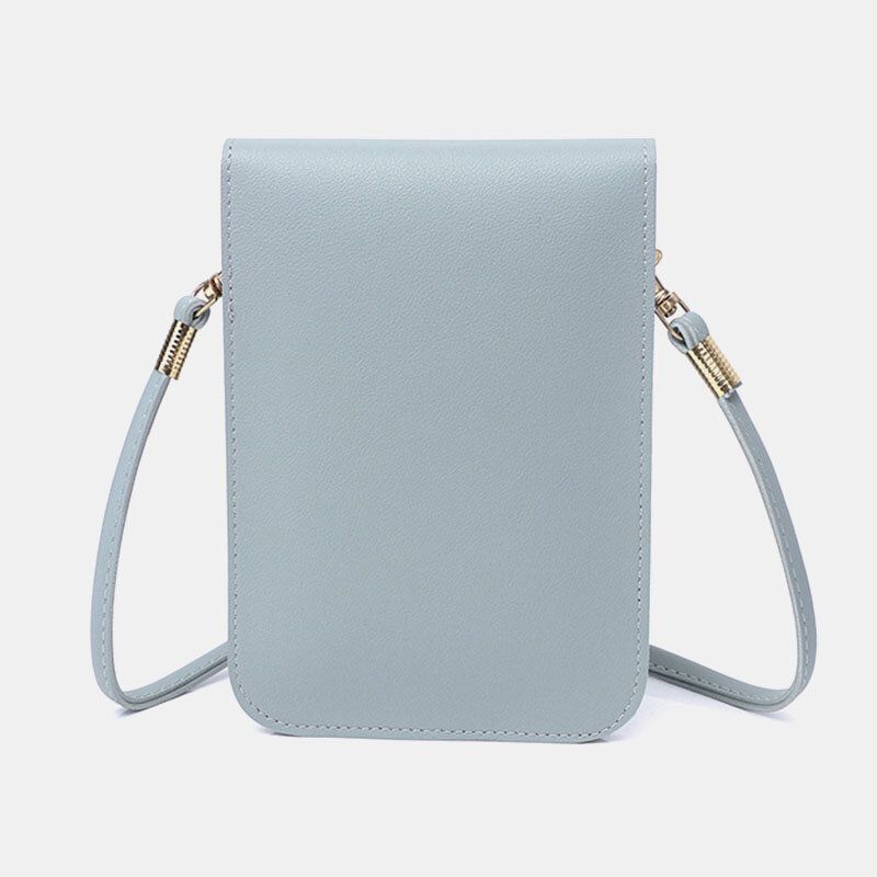 Kvinnor Casual Blomma Tryckt 63 Tum Telefonväska Mini Axelväska Crossbody Väska