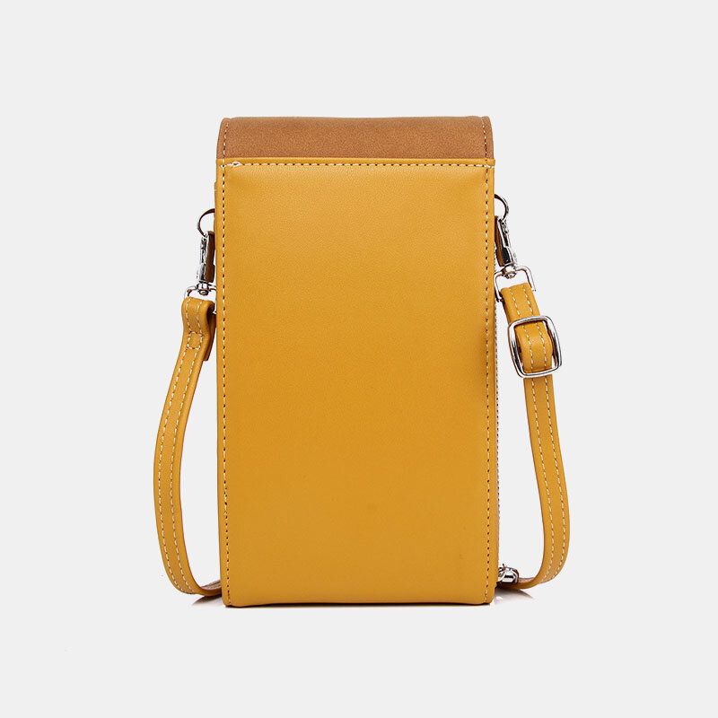 Kvinnor Pu Läder Multi-carry Mode Casual Telefonväska Cross Body Bag