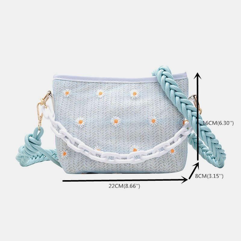 Kvinnor Resehalm Daisy Handväska Crossbody Bag Axelväska