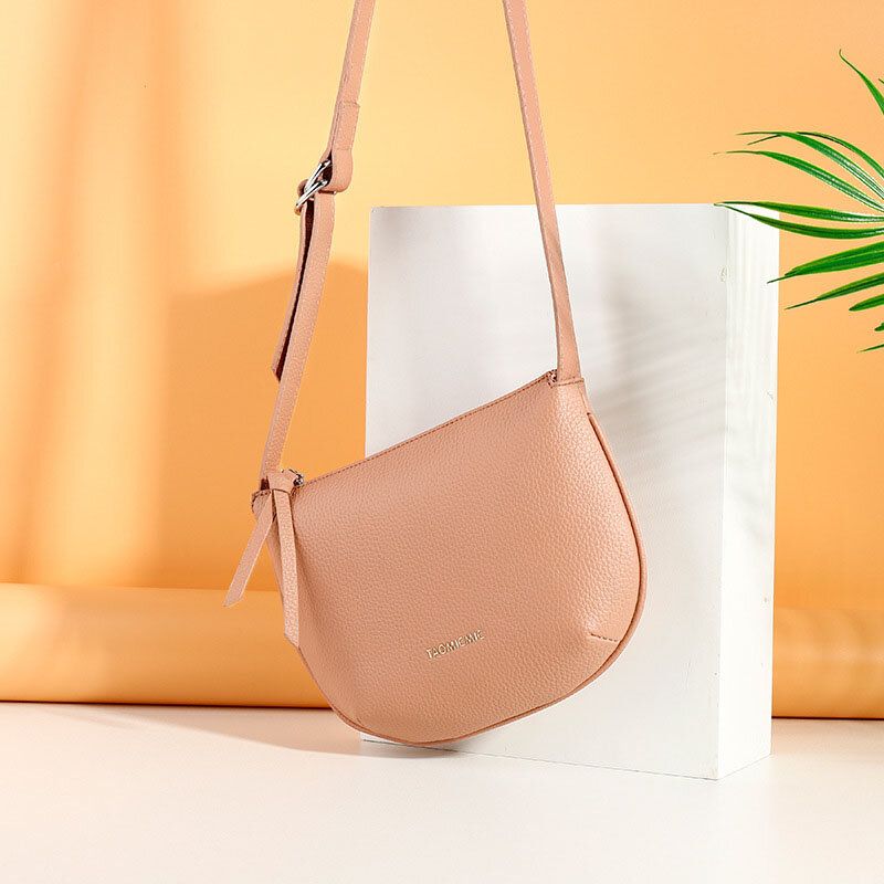 Kvinnor Solid Pu Crossbody-väska Armhålaväska