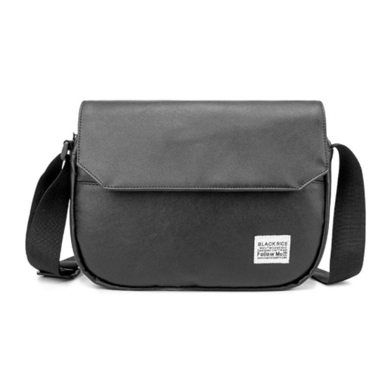 Män Konstläder Vintage Vattentät Crossbody Bag Cover Mobiltelefon Pocket Messenger Bag