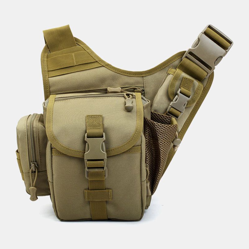 Män Oxford Utomhus Ridning Sport Camo Vattentät Crossbody-väska Med Stor Kapacitet Midjeväska Sadelväska