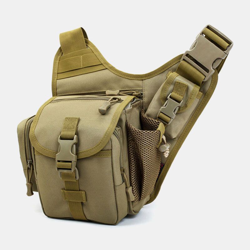 Män Oxford Utomhus Ridning Sport Camo Vattentät Crossbody-väska Med Stor Kapacitet Midjeväska Sadelväska