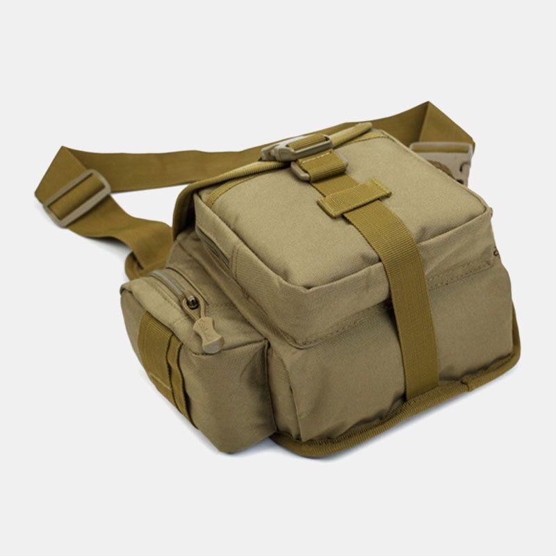 Män Oxford Utomhus Ridning Sport Camo Vattentät Crossbody-väska Med Stor Kapacitet Midjeväska Sadelväska