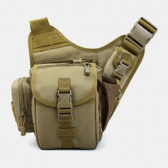 Män Oxford Utomhus Ridning Sport Camo Vattentät Crossbody-väska Med Stor Kapacitet Midjeväska Sadelväska