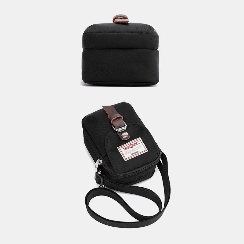 Unisex Nylon Mini Lätt Att Bära Casual Axelväska Cross Body Bag