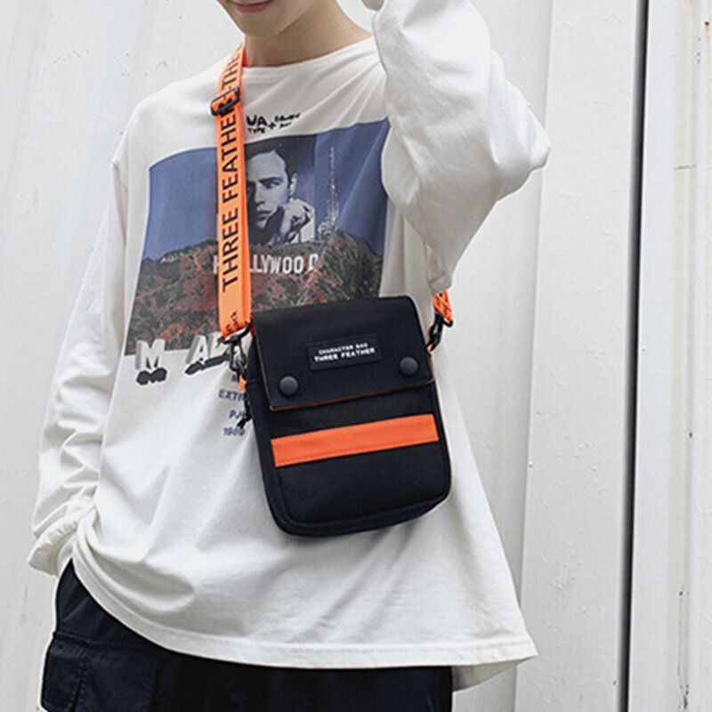 Unisex Nylon Mini Mode Casual Outdoor Hip-hop Crossbody Bag Axelväska