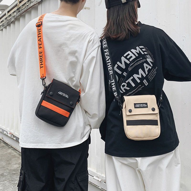 Unisex Nylon Mini Mode Casual Outdoor Hip-hop Crossbody Bag Axelväska