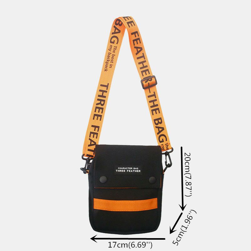 Unisex Nylon Mini Mode Casual Outdoor Hip-hop Crossbody Bag Axelväska