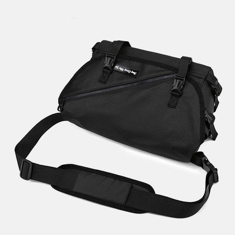 Unisex Stor Kapacitet Rygg Stöldskyddsficka Crossbody-väskor Minimalistiskt Spänne Nylon Messenger Bag Axelväska