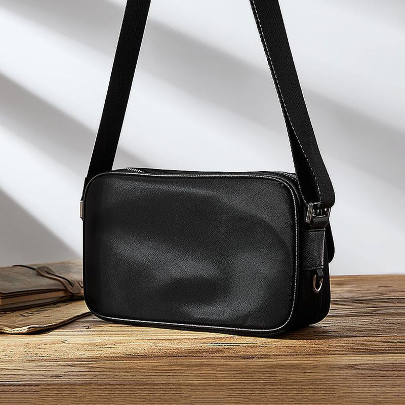 Unisexual Oxfords Cloth Casual Messenger Bag Med Stor Kapacitet Slitstark Justerbar Rem Crossbody-väska