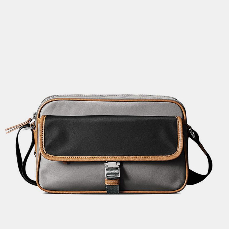 Unisexual Oxfords Cloth Casual Messenger Bag Med Stor Kapacitet Slitstark Justerbar Rem Crossbody-väska