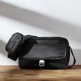 Unisexual Oxfords Cloth Casual Messenger Bag Med Stor Kapacitet Slitstark Justerbar Rem Crossbody-väska