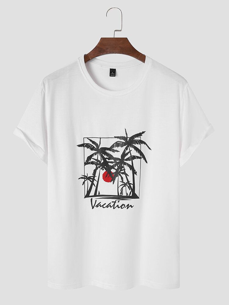 Män Seaside Scenery Grafisk Hawaii-stil Mjuk Andas All Matchad T-shirt